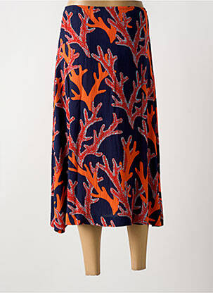 Jupe longue imprimé fantaisie bleu NICE THINGS femme