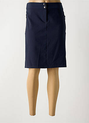 Jupe mi-longue coupe droite bleu BETTY BARCLAY femme
