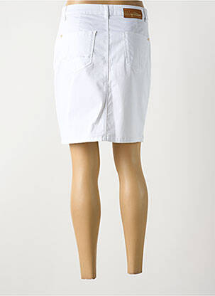 Jupe courte coupe droite blanc LOLA ESPELETA femme