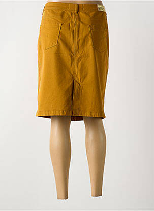 Jupe mi-longue stretch jaune COUTURIST femme