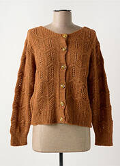 Gilet manches longues marron LOLA ESPELETA pour femme seconde vue