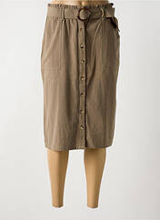 Jupe mi-longue vert YERSE pour femme seconde vue