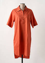 Robe mi-longue orange YERSE pour femme seconde vue