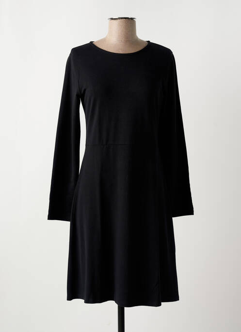 Robe mi-longue manches longues manches longues noir NICE THINGS femme