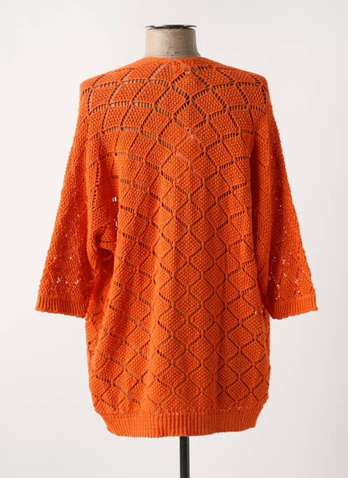 Gilet manches longues orange LOLA ESPELETA pour femme