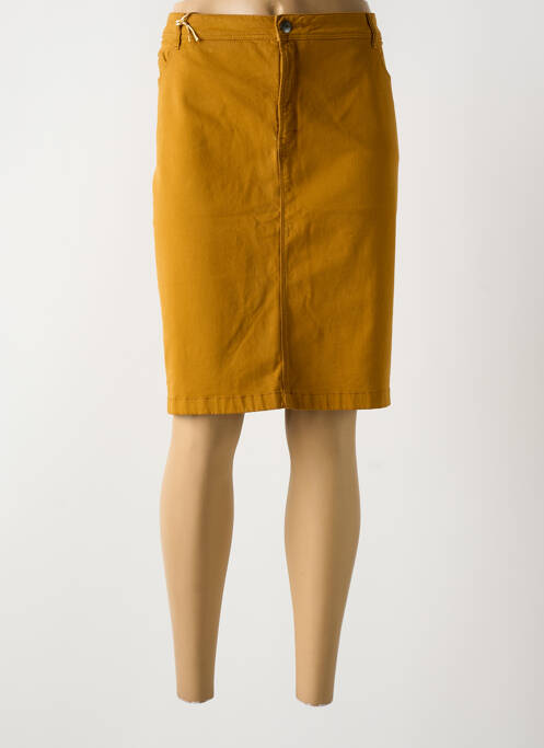 Jupe mi-longue jaune COUTURIST pour femme