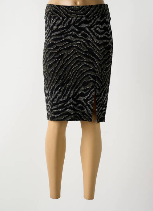 Jupe mi-longue noir RIVIERES DE LUNE pour femme