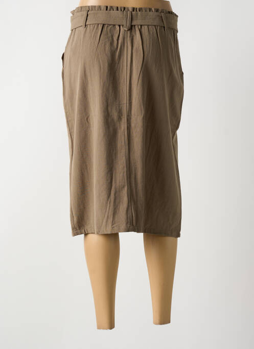Jupe mi-longue vert YERSE pour femme