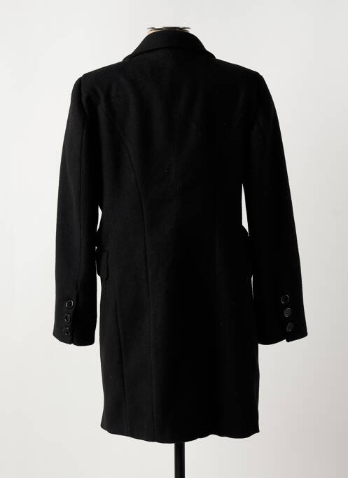 Manteau long noir RIVIERES DE LUNE pour femme