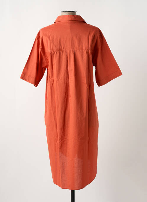 Robe mi-longue orange YERSE pour femme