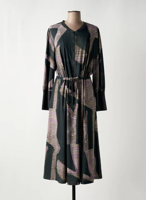 Robe mi-longue vert K-DESIGN pour femme