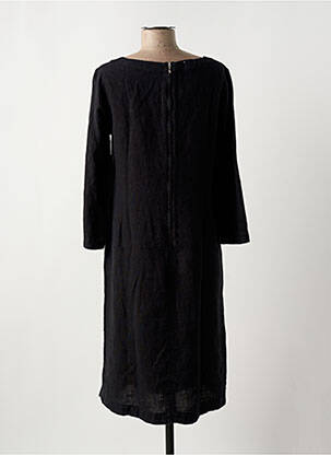 Robe mi-longue manches 3/4 manches 3/4 noir COUTURIST femme