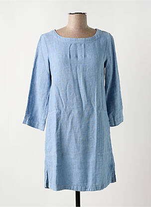 Robe courte fermeture zippée au dos manches longues bleu DENIM &DRESS femme