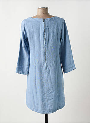 Robe courte fermeture zippée au dos manches longues bleu DENIM &DRESS femme