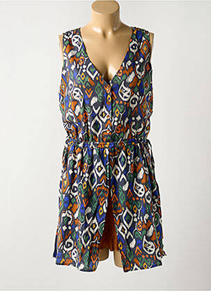 Robe mi-longue imprimé fantaisie sans manche gris LOLA ESPELETA femme