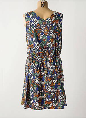 Robe mi-longue coupe fluide sans manche gris LOLA ESPELETA femme