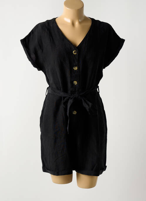 Combishort noir RIVIERES DE LUNE pour femme