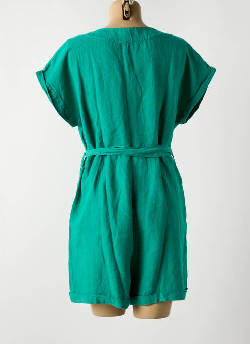 Combishort vert RIVIERES DE LUNE pour femme