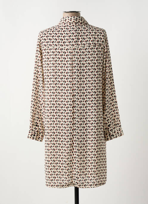 Robe mi-longue beige RIVIERES DE LUNE pour femme