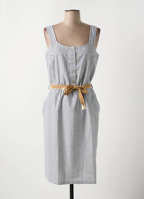 Robe mi-longue bleu LOLA ESPELETA pour femme