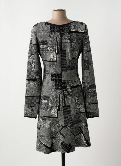 Robe mi-longue noir RIVIERES DE LUNE pour femme