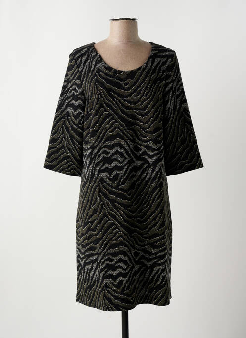 Robe mi-longue noir RIVIERES DE LUNE pour femme