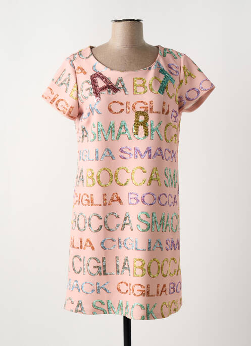 Robe mi-longue rose RINASCIMENTO pour femme