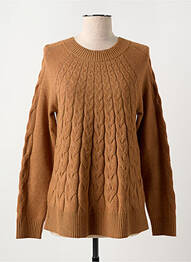 Pull col rond manches longues marron BETTY BARCLAY femme