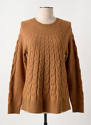 Pull col rond manches longues marron BETTY BARCLAY femme