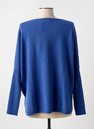 Pull col v manches longues bleu NOTSHY femme