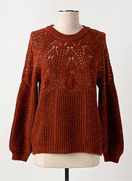 Pull resserrée sur le bas manches longues marron LOLA ESPELETA femme