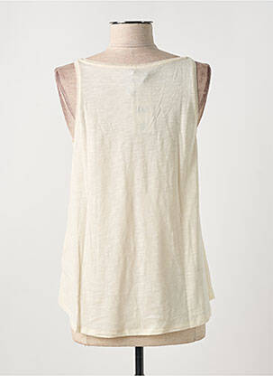 Top col v fines bretelles blanc LOLA ESPELETA femme