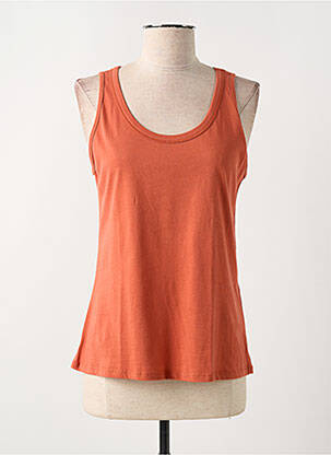 Top orange YERSE pour femme