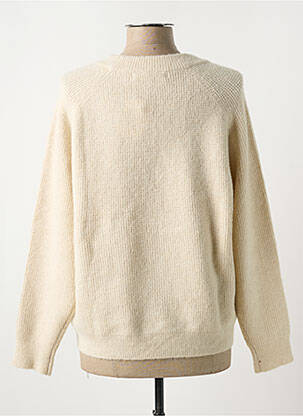 Pull coupe droite manches longues beige NICE THINGS femme