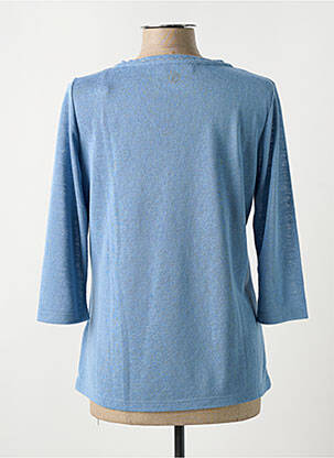 T-shirt manches 3/4 manches 3/4 bleu CONCEPT K femme