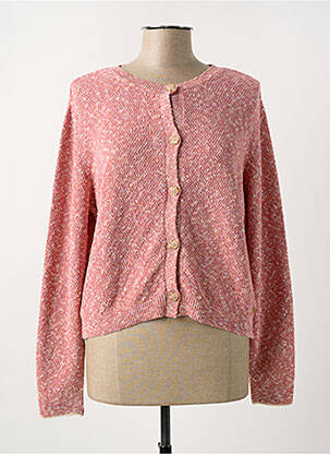 Gilet manches longues coupe cintrée rouge YERSE femme