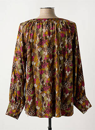 Blouse imprimé fantaisie manches longues marron LOLA ESPELETA femme