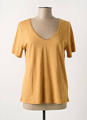 T-shirt col v manches courtes orange LOLA ESPELETA femme