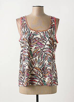 Débardeur stretch sans manche beige LOLA ESPELETA femme
