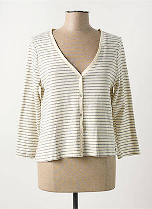 Gilet manches longues beige YERSE pour femme