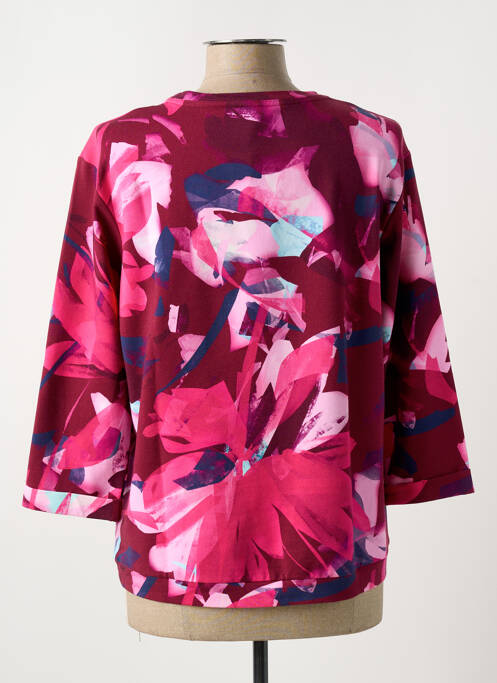 T-shirt coupe droite manches 3/4 rose RABE femme