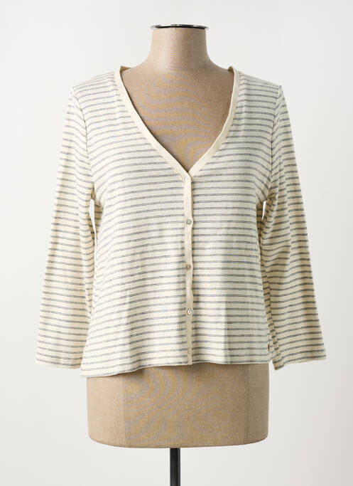 Gilet manches longues beige YERSE pour femme