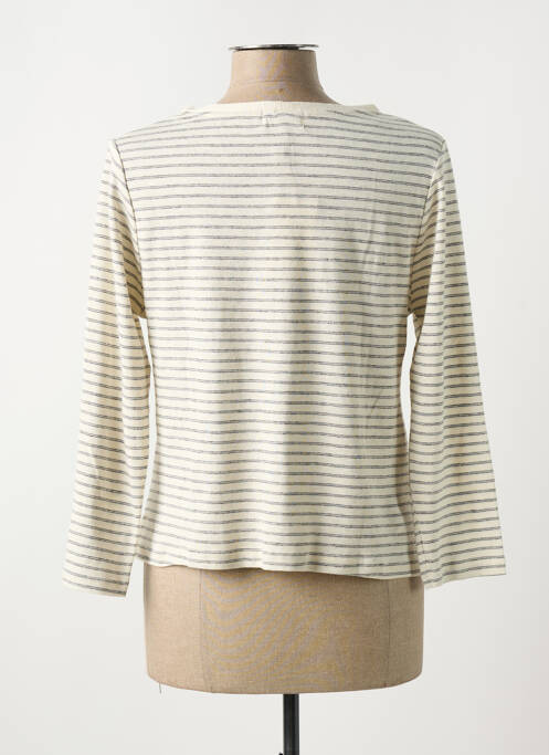 Gilet manches longues beige YERSE pour femme