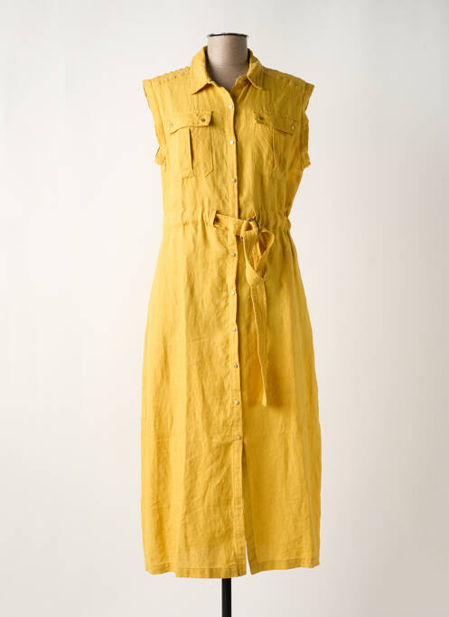 Robe longue jaune 7 SEASONS pour femme