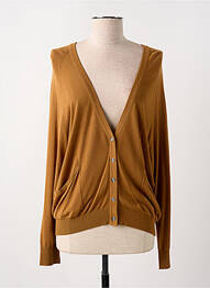 Gilet manches longues stretch marron MADO ET LES AUTRES femme