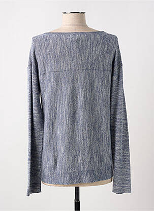 Pull tissage chiné manches longues bleu WHITE STUFF femme