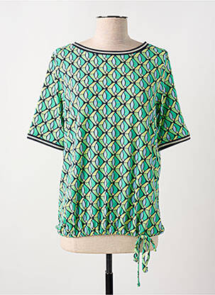 Blouse imprimé fantaisie manches courtes vert BETTY BARCLAY femme