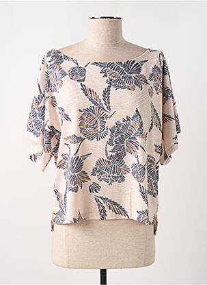 T-shirt coupe droite manches courtes beige LOLA ESPELETA femme