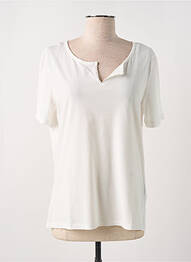 T-shirt coupe droite manches courtes beige CONCEPT K femme