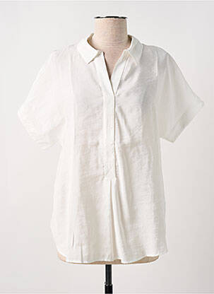 Blouse légère et transparente manches courtes beige BETTY BARCLAY femme
